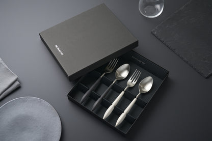 アレス ブラック＆アイボリー ブランチ ペアセット（4本）