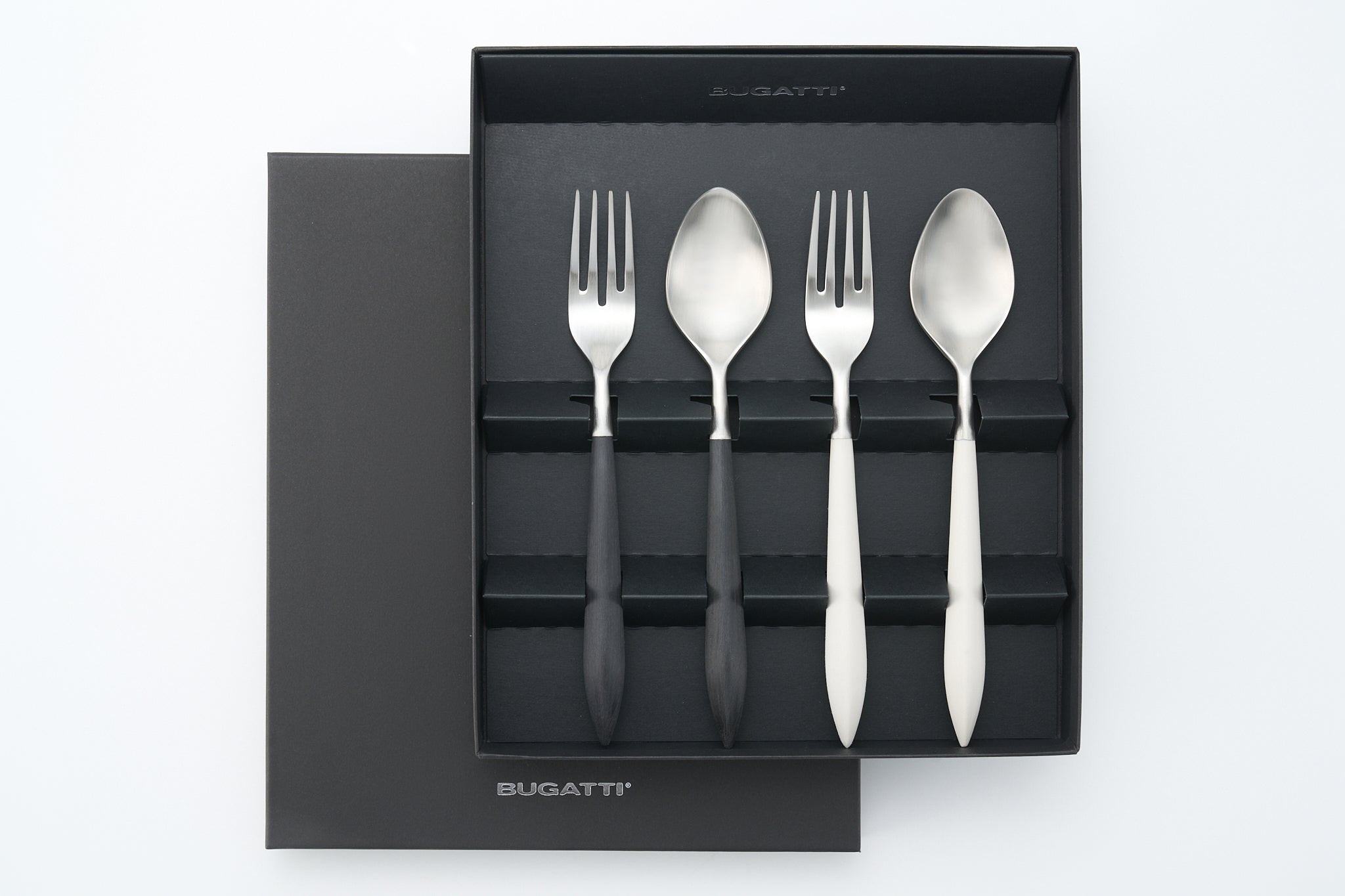 アレス ブラック＆アイボリー ブランチ ペアセット（4本） – Bugatti