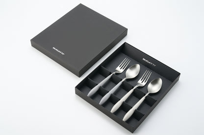 アレス グレー＆アイボリー ブランチ ペアセット（4本）