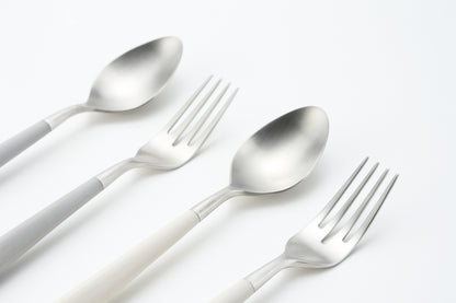 アレス グレー＆アイボリー ブランチ ペアセット（4本）