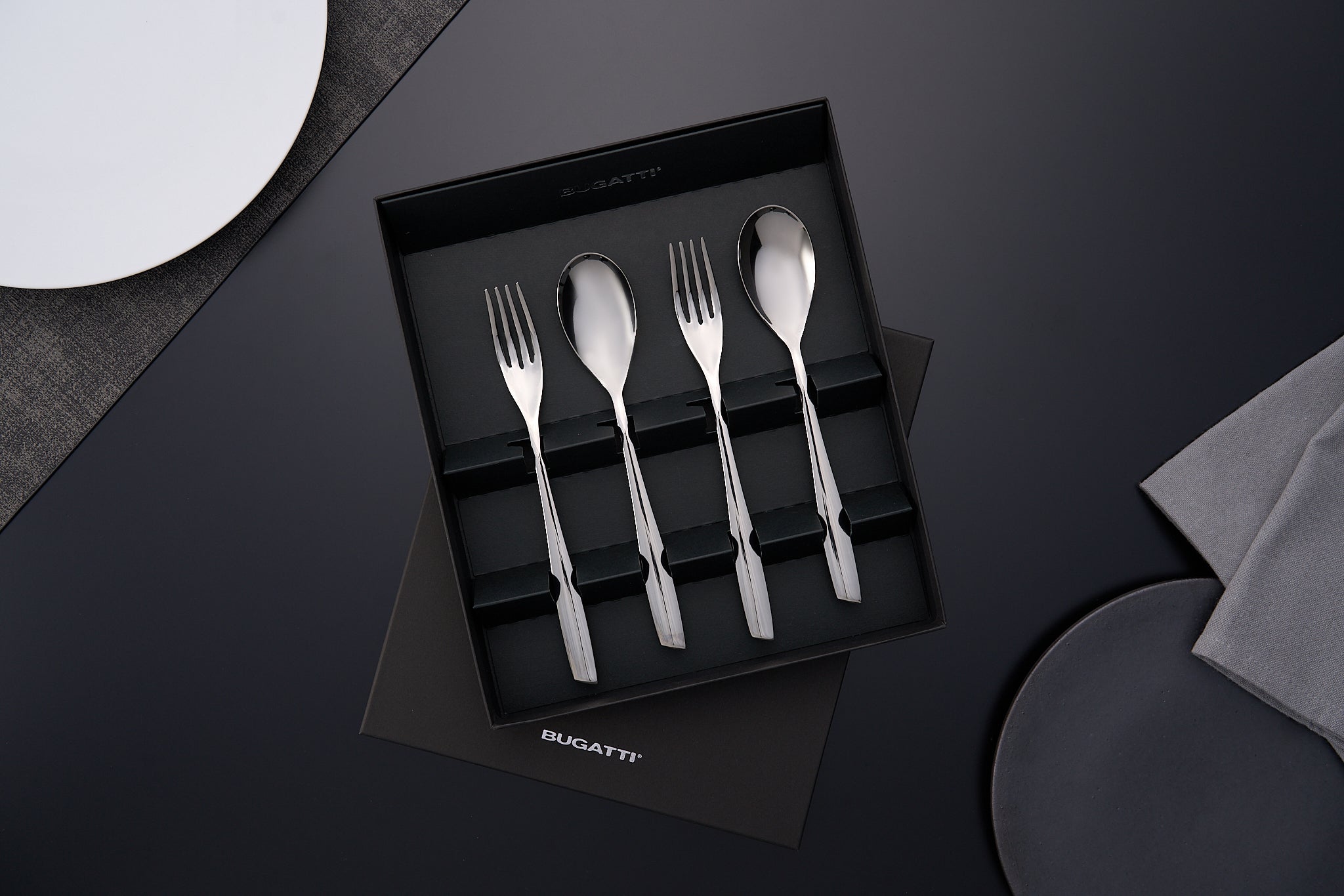 リビエラシルバー ブランチ ペアセット（4本） – Bugatti Cutlery