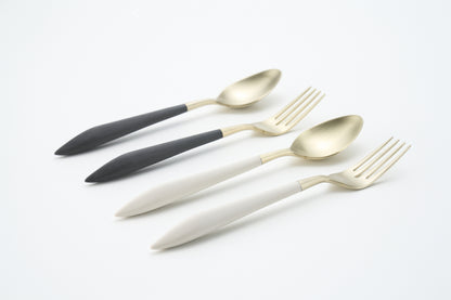 アレス ブラック＆アイボリー シャンパンPVD ブランチ ペアセット（4本）